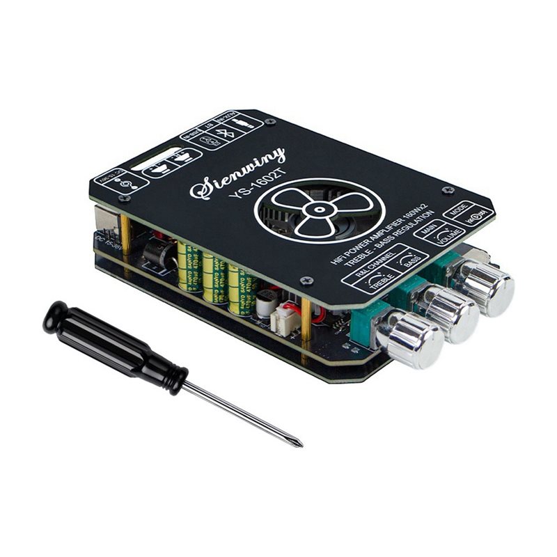 Home Cinema Bluetooth 5.1 - B03B-YS-1602T 2.0CH Bluetooth 5.1 Papan Amplifier
