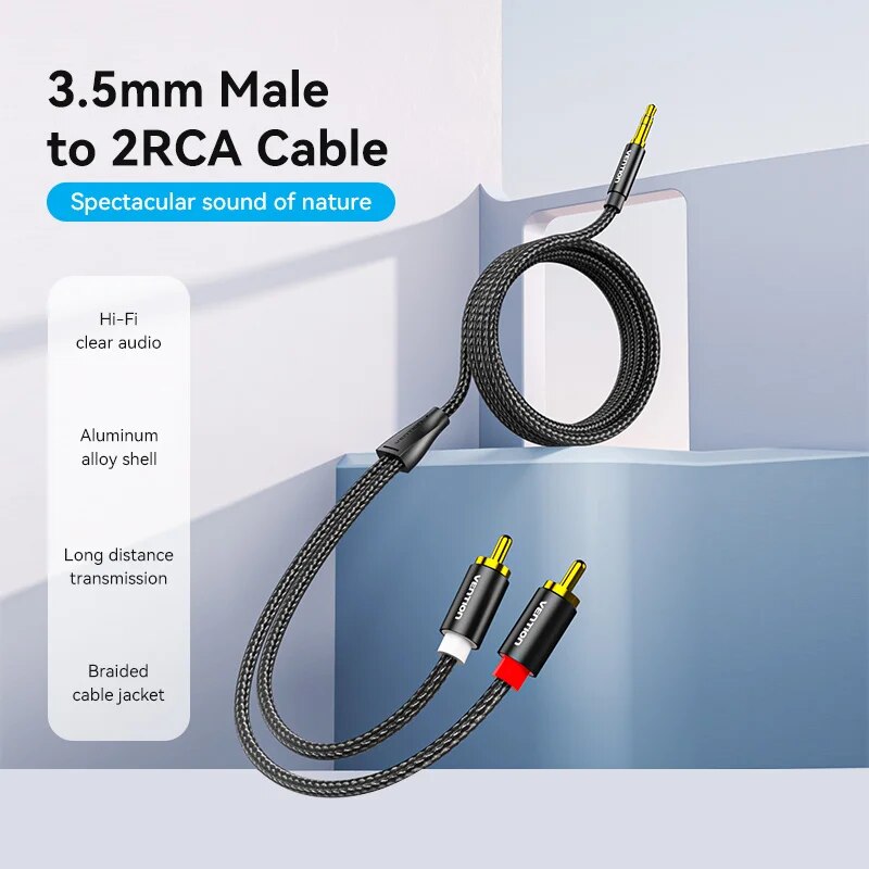 Vention kabel RCA, kabel 3.5mm - Home Cinema Beamer ulasan dan harga