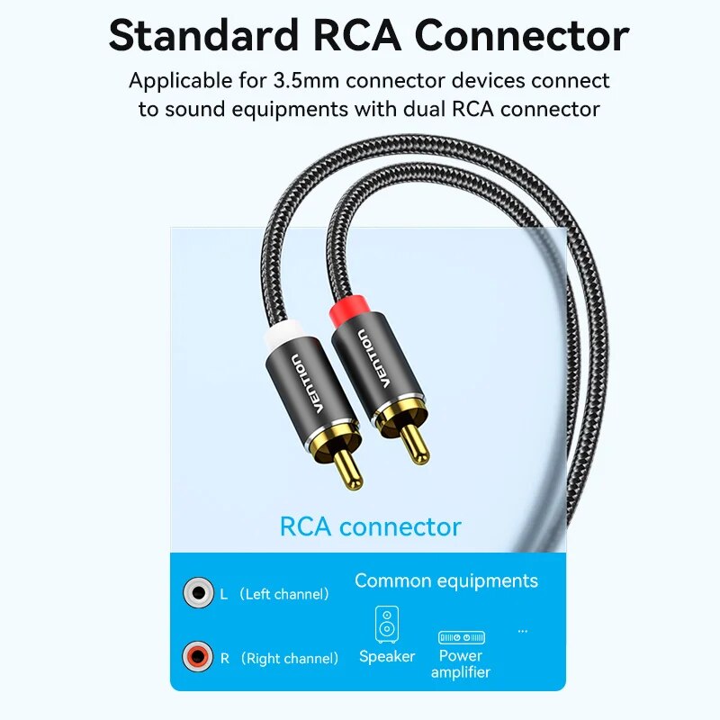 Vention kabel RCA, kabel 3.5mm - Home Cinema Beamer ulasan dan harga