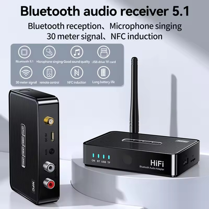 Penerima Bluetooth NFC 6.5mm B - Home Cinema Bluetooth 5.1 ulasan dan harga