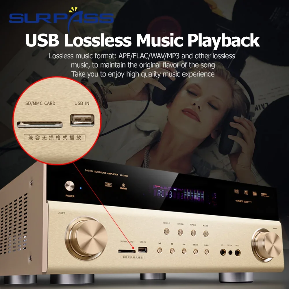 Amplifier Audio teater Rumah,  - Home Cinema Bluetooth 5.1 ulasan dan harga