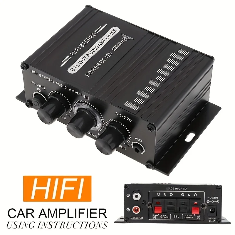AK-270 400W Amplifier Daya Min - Home Cinema Beamer ulasan dan harga